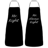 Delantal Mr Right de Dumoldpa, cobertura amplia para cocinar con estilo.