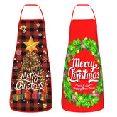 Delantal Dumoldpa Navidad para pareja cocinando, protección contra salpicaduras mientras preparan la cena.