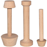 Dupiulk aplanador de masa para tartas, doble cara, tres tamaños, forma tartas consistentes