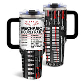 Vaso térmico DUUV con diseño doble para mecánicos, estilo en cada cara
