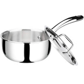 Duxtop olla 1,6 qt con tapa de acero inoxidable para calentar salsas de forma uniforme