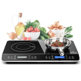Duxtop zonas-induccion-doble-lcd: permite cocinar por separado con control preciso.