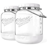 Dwbligt tarro Mason de 1 galón con tapa hermética para almacenamiento seguro.
