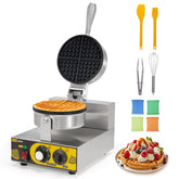 Maquina de gofres Dyna-Living vista frontal para cocina profesional.