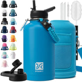 DYSANKY botella aislada 64 oz mantiene bebidas frías y listas para beber al aire libre.