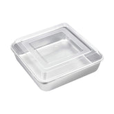Bandeja E-far cuadrada 8x8 con tapa para conservar frescura