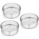 Conjunto E-far de moldes para tarta de 6 pulgadas con tres piezas.