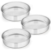 Moldes E-far redondo de 9½ pulgadas para porciones uniformes en cada pastel.