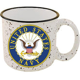 Copa Eagle Emblems Marina de Estados Unidos con acabado moteado frente, ideal para regalo patriótico