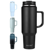 Vaso termico EALGRO de 50 onzas con asa para transporte comodo.