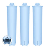 EcoAqua filtro para Jura Claris azul mejora sabor y reduce cloro.