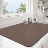 Ecotrim Estera Secado Lavaplatos 16x18: absorbe líquidos, manteniendo encimeras limpias y sin manchas.