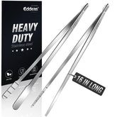Pinzas Eddeas de 16 pulgadas para uso general en cocina, agarre preciso.