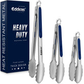 Eddeas pinzas de cocina 7 pulgadas, ideales para voltear y servir.