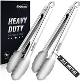 Pinzas Eddeas de 9 pulgadas para cocina, diseño compacto y útil para ensaladas.