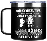 Taza Edizzone para abuelo con diseño divertido, ideal como regalo