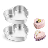 Molde E-far para pastel en forma de corazón de 8 pulgadas, desmolde suave.