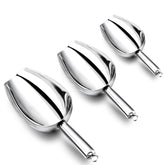 Cucharas medidoras E-far, acero inoxidable, acabado espejo, para medir ingredientes