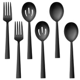 Utensilios E-far con cucharas ranuradas de 8-7 pulgadas para buffet