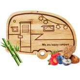 Tabla de cortar Egoou con caravana feliz para decorar y cortar.