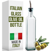 EHOMEA2Z aceitera italiana de cristal claro para verter con precisión.