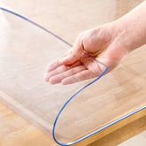 Cubierta de mesa Eisdroma transparente 36x60 protege contra arañazos y derrames.