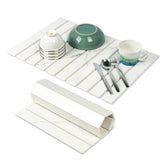 Alfombrilla EKRHORBY de piedra 24x16 desplegable para secar platos de forma eficiente.