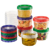 ELEGANT DISPOSABLES Contenedores de 16 onzas transparentes para almacenamiento eficiente.