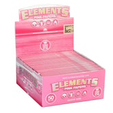 Papel rosado Elements tamaño grande en exhibición, fácil de reabastecer estanterías.