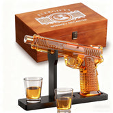 ELERGIFTS decantador whisky pistola, diseño audaz para coleccionistas.
