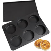 Elesinsoz molde muffin ingles recto 6 cavidades para bollos uniformes