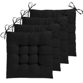 ELFJOY cojin-silla-17x17-negro ofrece soporte cómodo para largas comidas