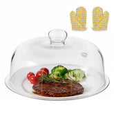 EliteVibe cubre-vidrio para microondas, 10 pulgadas, mantiene alimentos uniformemente calentados sin plástico