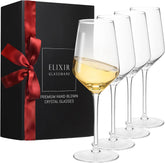 Copa ELIXIR GLASSWARE: conjunto de 4 copas de vino en cristal claro, ideal para cenas.