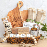 Cesta de boda de Elysirise, regalo elegante para celebrar el amor y nuevos comienzos