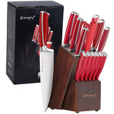Emojoy Cuchillo Chef 8 pulgadas, filo ancho para carnes y verduras.