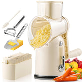 Rallador de queso giratorio Emojoy con manivela para rallado rápido y uniforme.