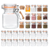 Frascos Encheng de 4 oz con tapas herméticas para almacenamiento seguro de especias.