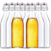 Botellas Encheng de vidrio 32 oz con tapa hermética para bebidas con gas.