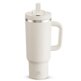 ENCOOL Vaso termo 40oz con asa y pajita: agarre cómodo para viaje