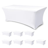 Enjoyidea cubre-mesa rectangular 6 pies ofrece ajuste perfecto para eventos.