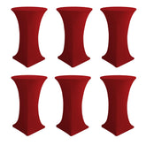 Cubierta Enjoyidea para mesa de cóctel roja con ajuste perfecto