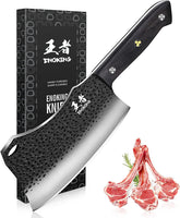 ENOKING cuchillo carnicero 7,1 pulgadas, hoja afilada para cortes precisos en cocina.
