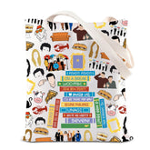 Bolsa tote ENSIANTH inspirada en serie TV con diseño frontal doble para uso diario.