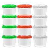 Conjunto EONJOE 2 tazas con tapas: almacenamiento seguro para porciones.
