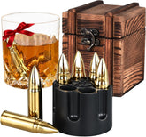Piedras de whisky EooCoo en caja regalo, estilo vintage, para enfriar sin diluir