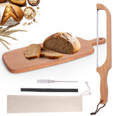 Cuchillo Eoufore para pan masa madre curvo, rebanadas uniformes.