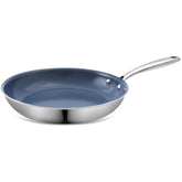 Sartén Ephaclad de 8 pulgadas con cerámica antiadherente para cocinar sin aceite.