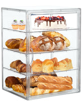 Caja EPSUNORISE pan cristal cocina, mantiene el pan fresco y visible.