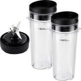 Equust tazas de 16 oz compatibles con Ninja para batidos rápidos.